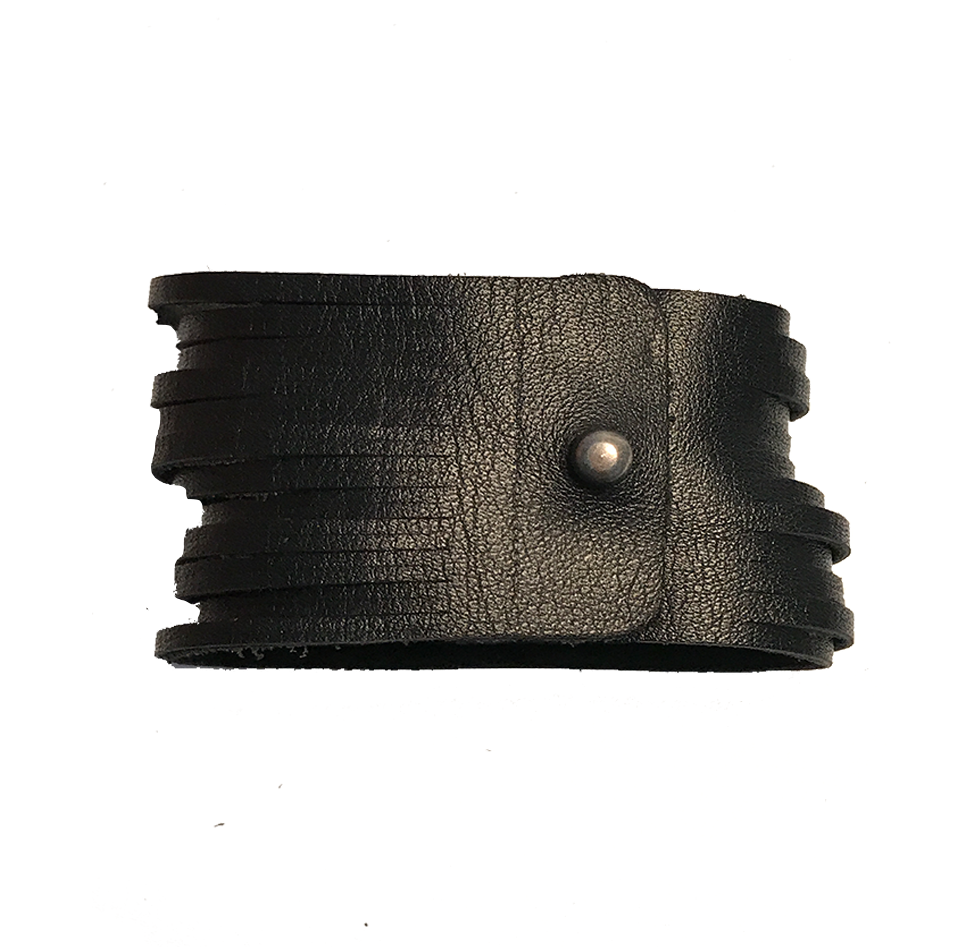 アクセサリー PARALLEL X STUDIO \"DRAPE LEATHER CUFF\" DRAPE shop LEATHER CUFF BLACK Parallel